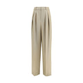 Saint Laurent Beige Wool Oves Aries Dress Pants