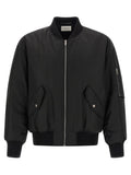 Saint Laurent Black Polyamide Bomber