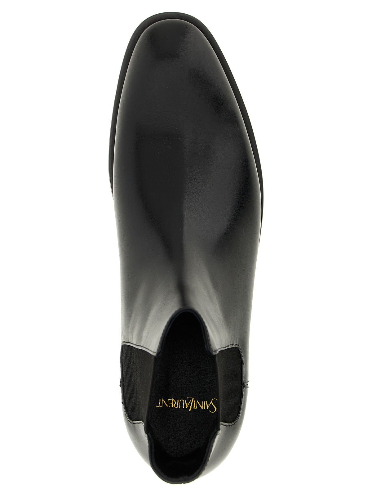 Saint Laurent Black Calfskin Chelsea Boots