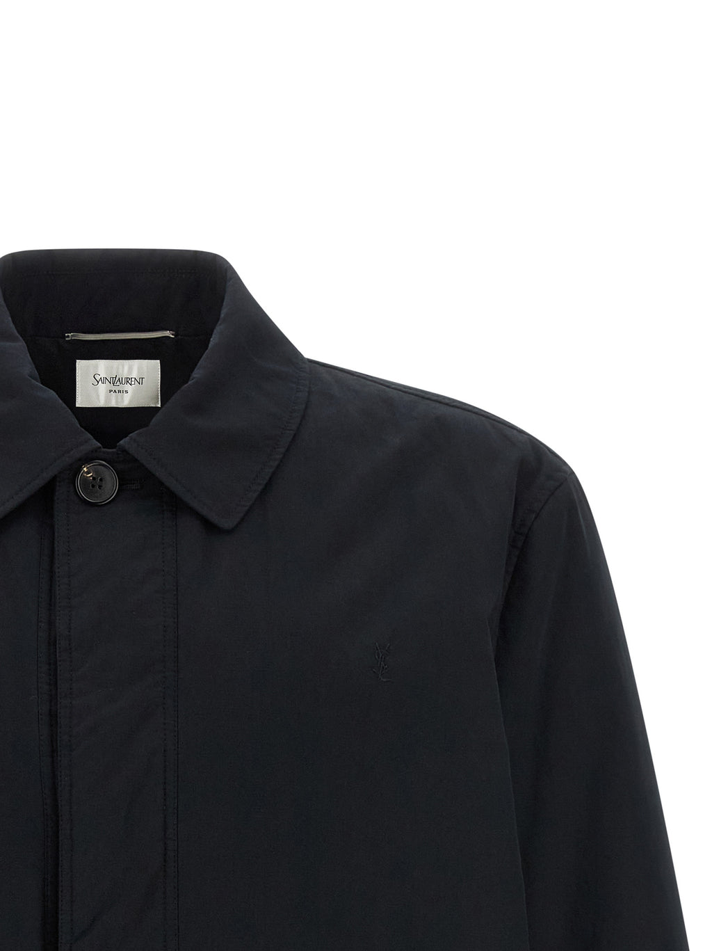Saint Laurent Black Cotton Shell Jacket
