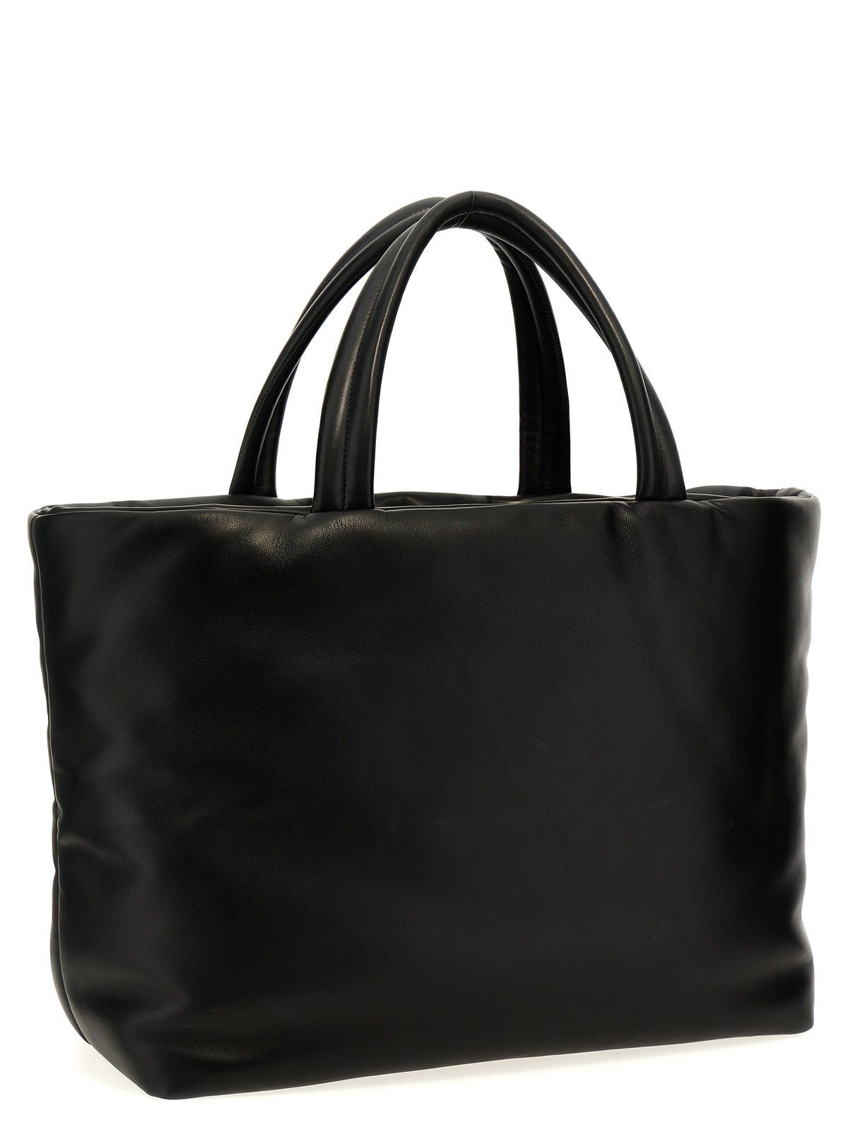 Saint Laurent Black Lamb Leather Tote Bag