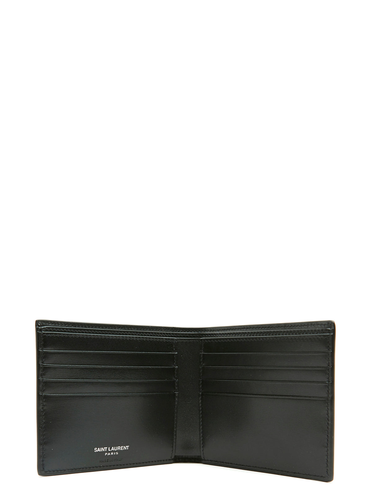 Saint Laurent Black Leather Wallet