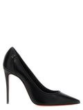 Christian Louboutin Black Napa Leather / Calf Bos Taurus High Heel Pumps