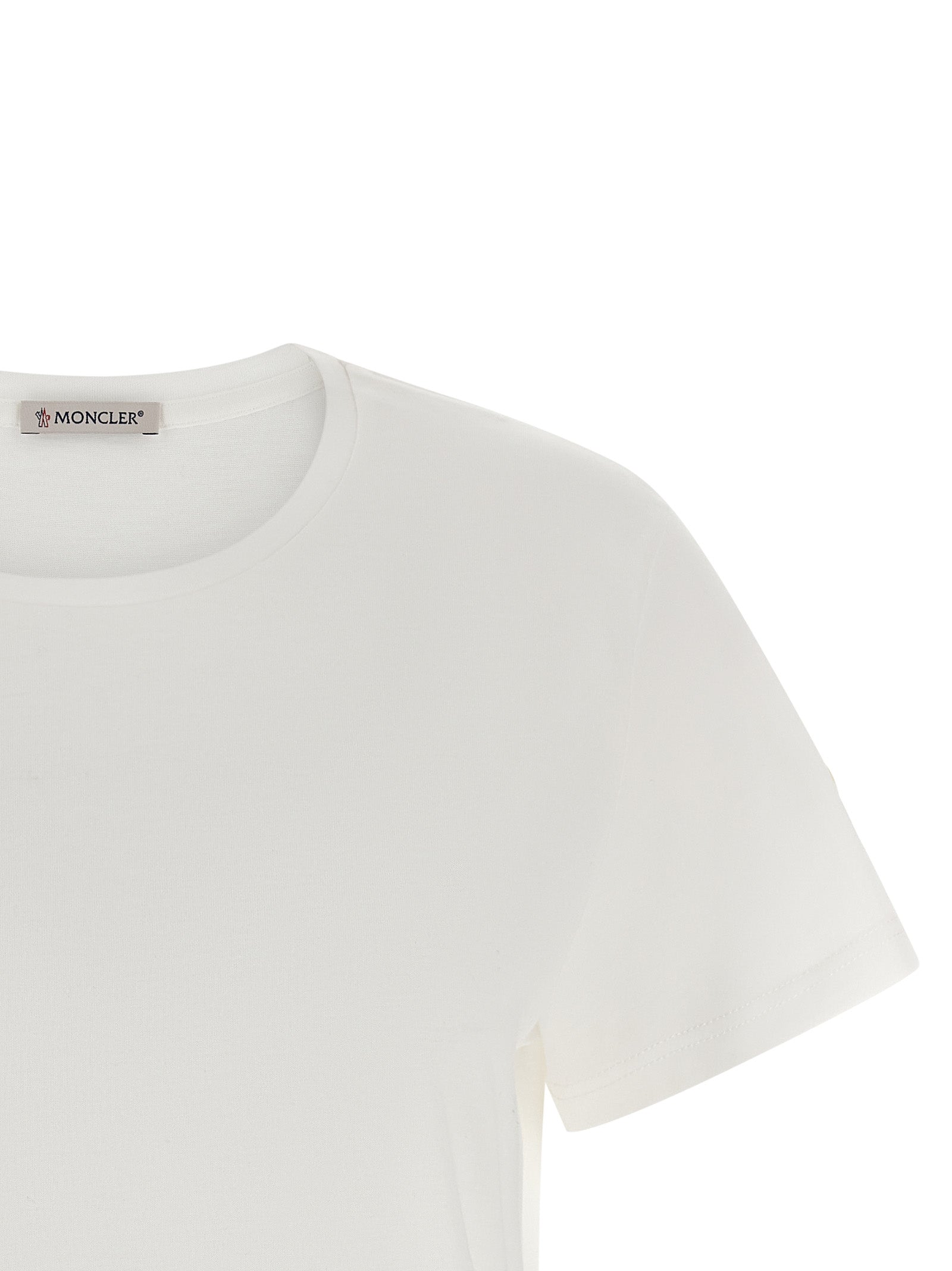 Moncler White Cotton T-Shirt