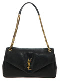 Saint Laurent Black Leather Shoulder Bag