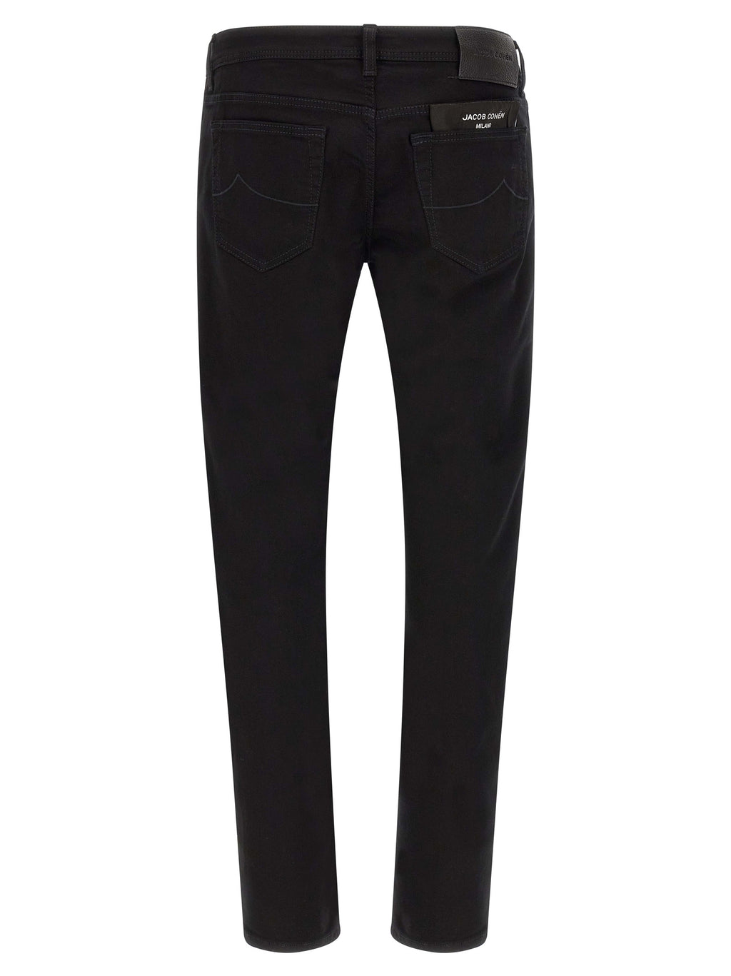 Jacob Cohen Black Cotton Straight-Leg Jeans