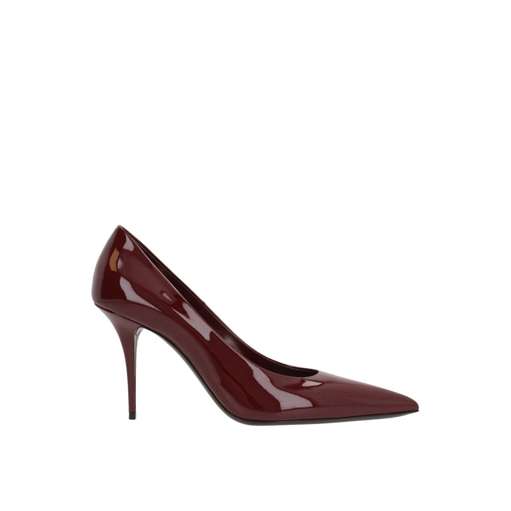 Saint Laurent Red Calfskin High Heel Pumps