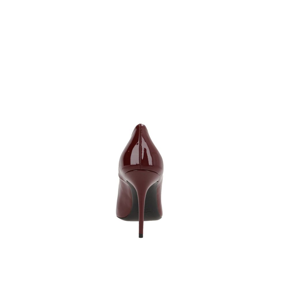 Saint Laurent Red Calfskin High Heel Pumps