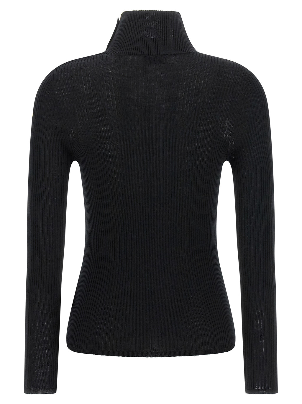 Moncler Black Virgin Wool Cardigan