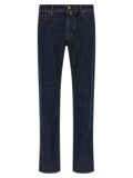 Jacob Cohen Blue Cotton Slim Fit Jeans