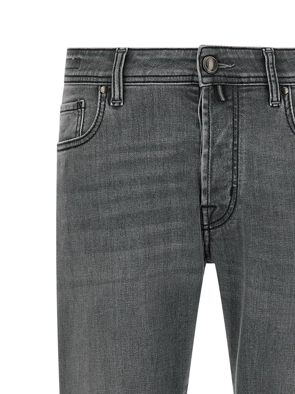 Jacob Cohen Gray Cotton Slim Fit Jeans