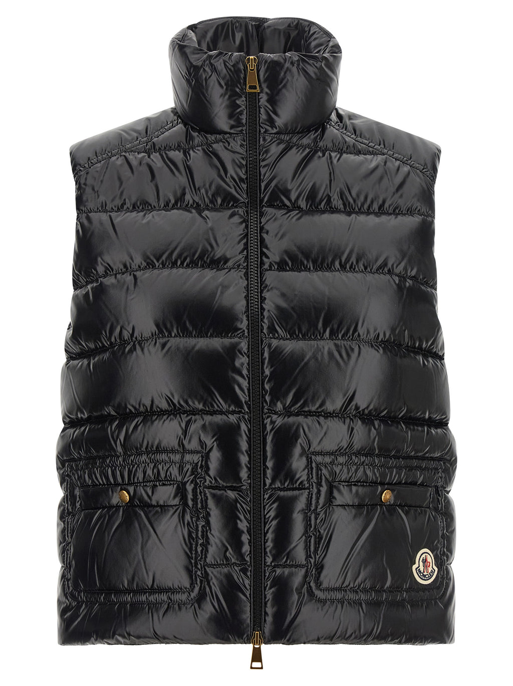 Moncler Black Polyamide Sleeveless Jacket