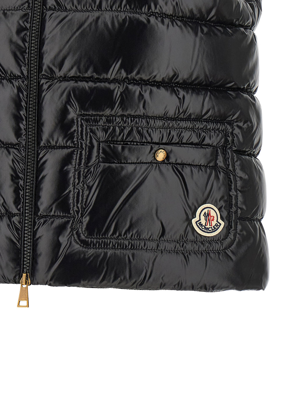 Moncler Black Polyamide Sleeveless Jacket