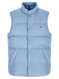 Moncler Blue Polyamide Sleeveless Jacket