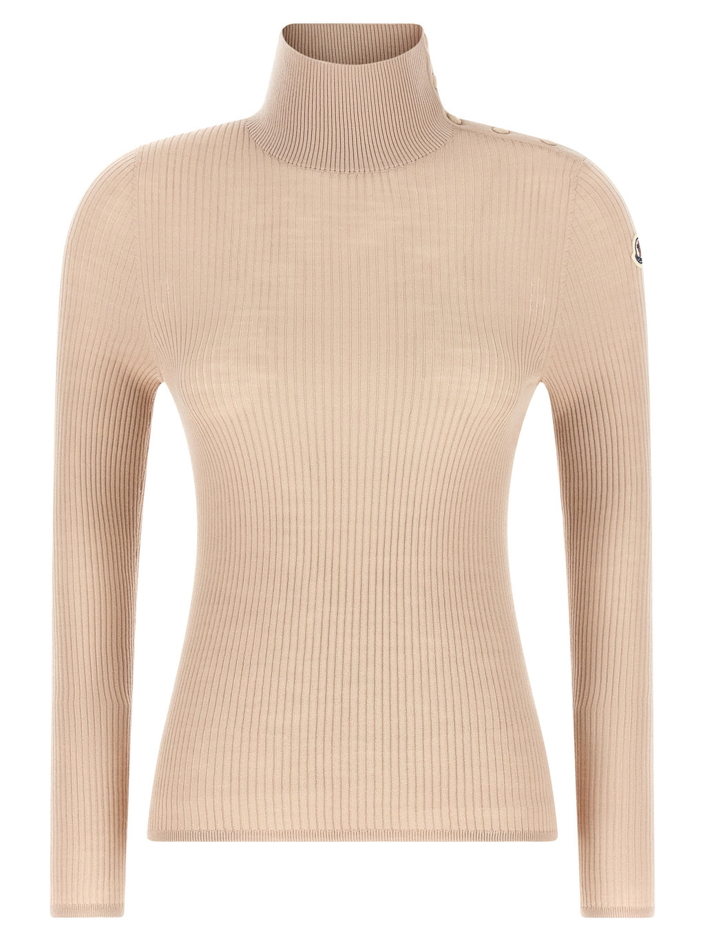 Moncler Beige Virgin Wool Cardigan