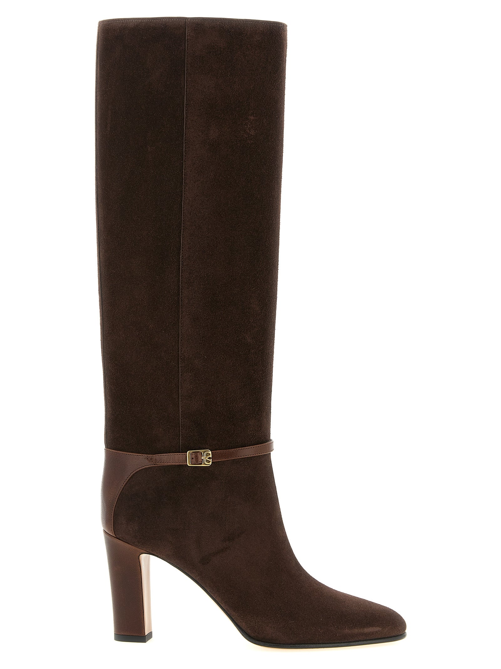 Valentino Garavani Brown Calfskin Over The Knee
