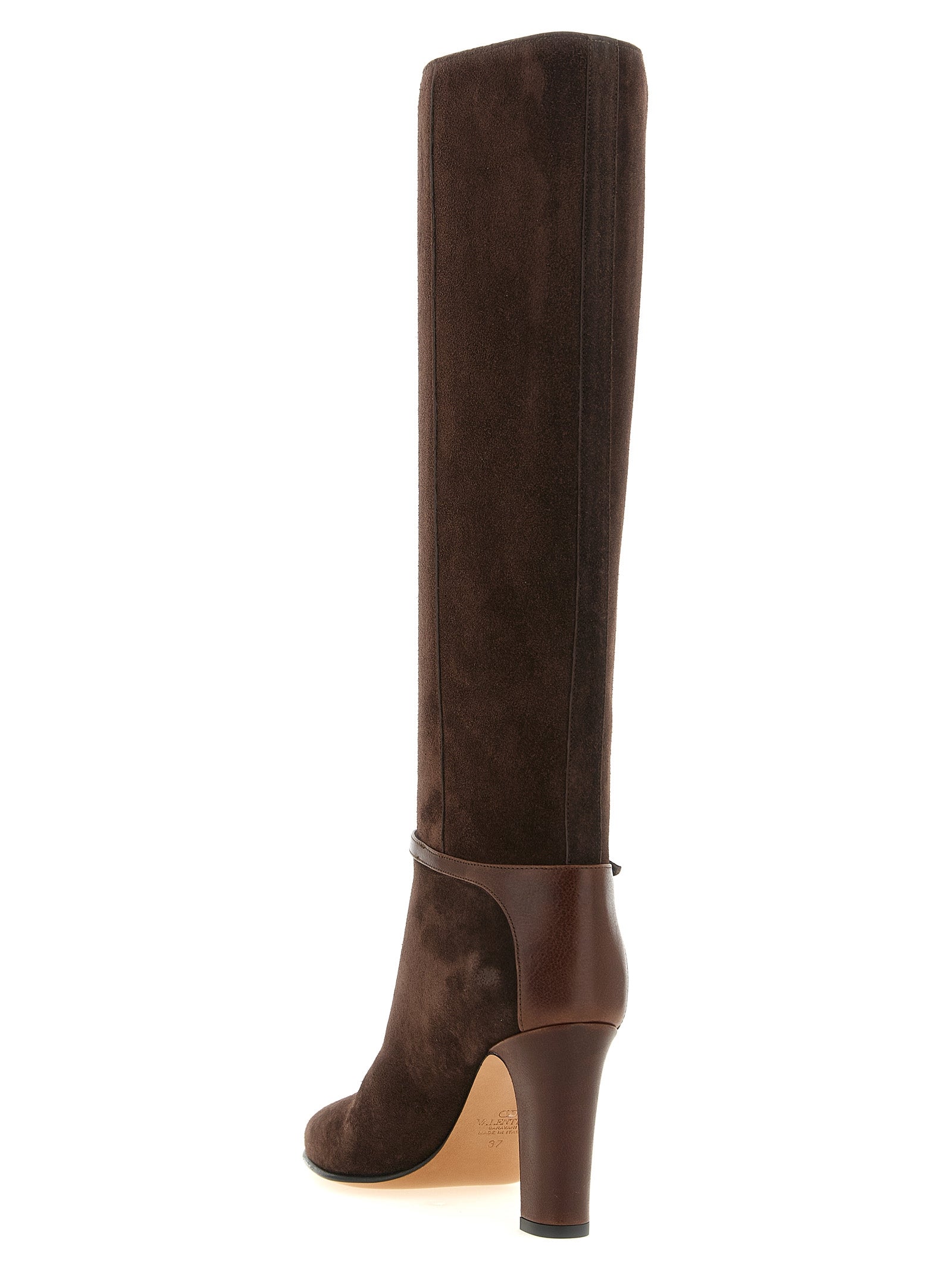 Valentino Garavani Brown Calfskin Over The Knee