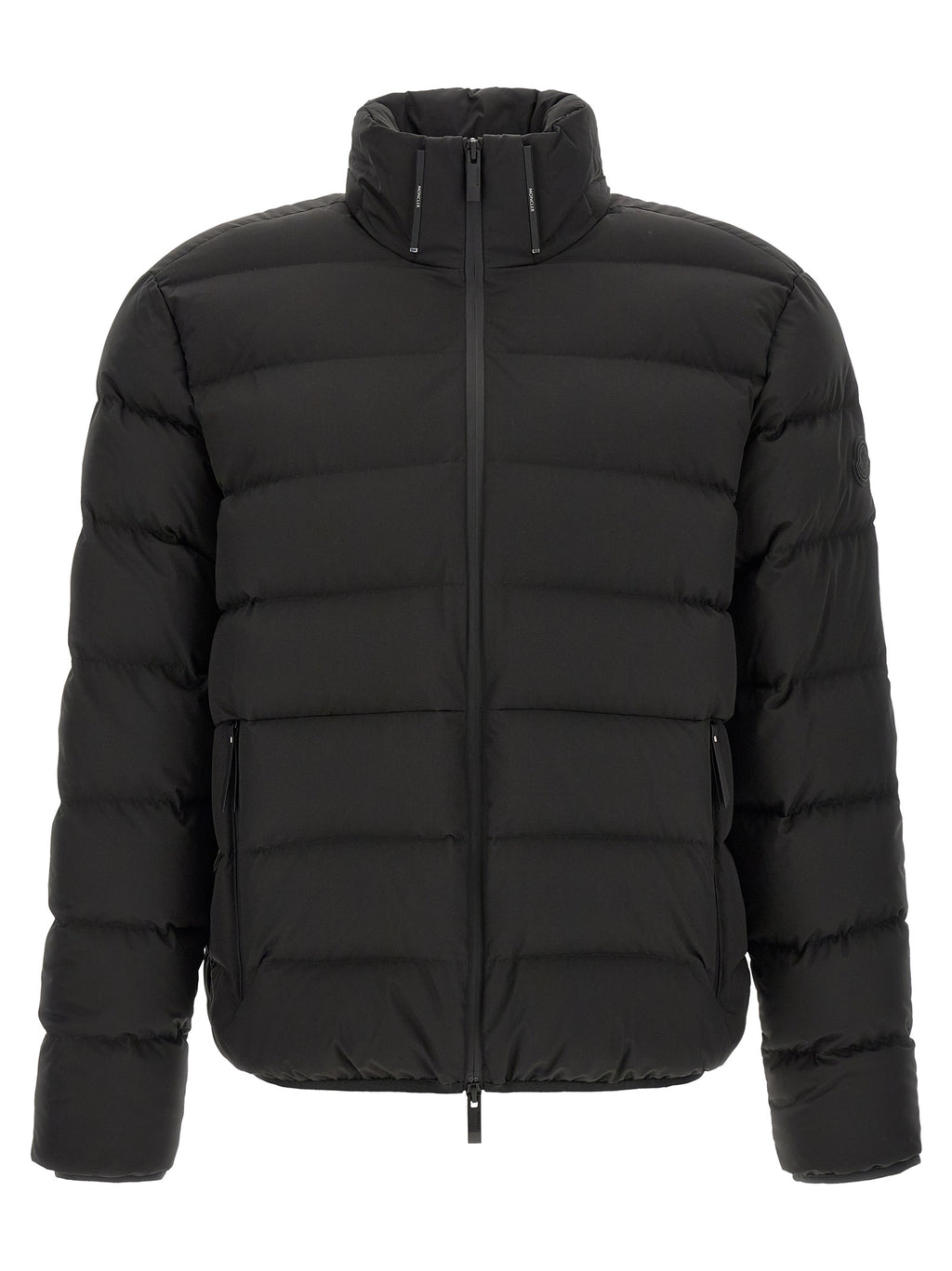 Moncler Black Polyester Full-Length Jacket