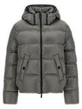 Moncler Gray Polyamide Full-Length Jacket