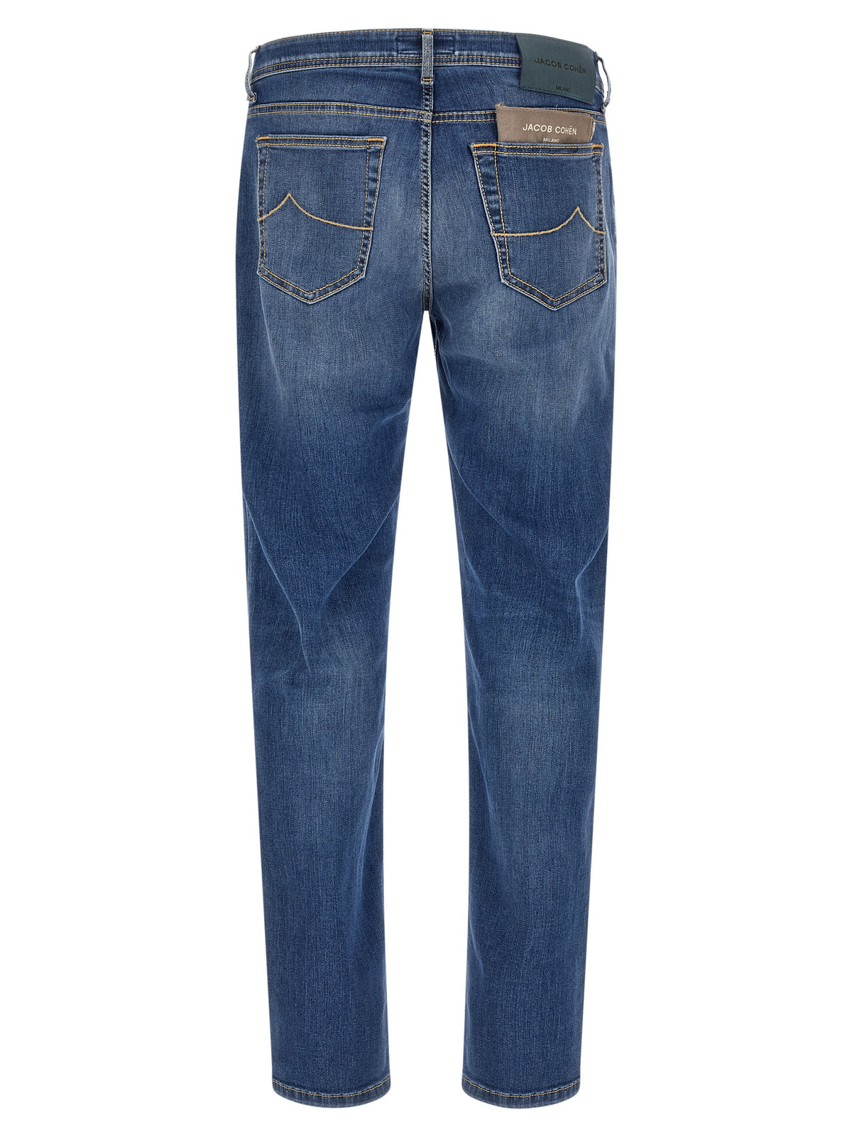 Jacob Cohen Blue Cotton Straight-Leg Jeans