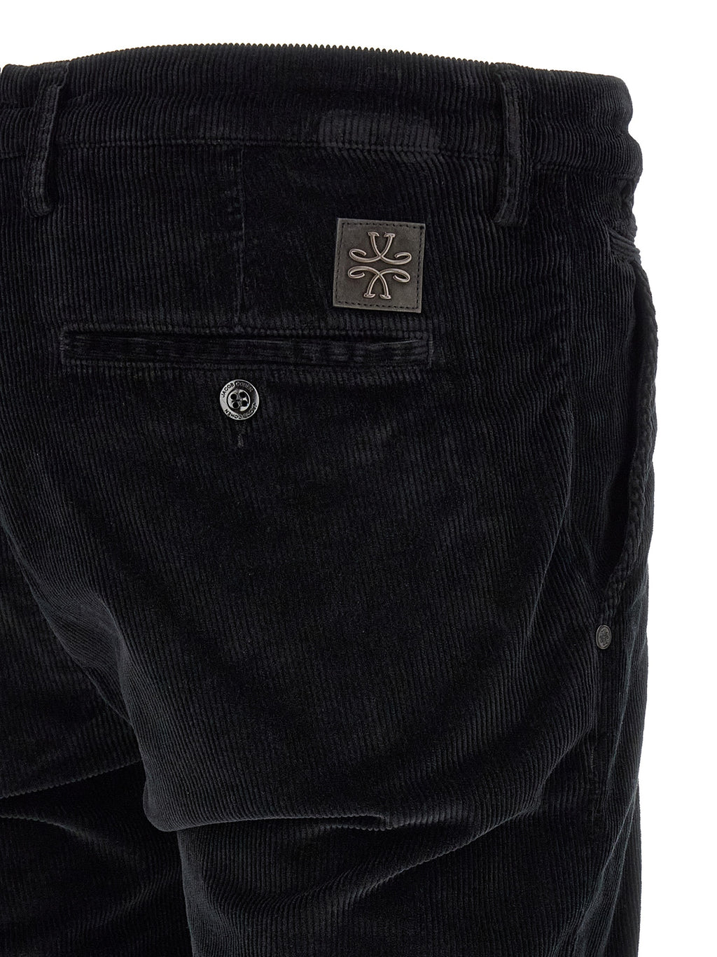 Jacob Cohen Black Cotton Chino Pants