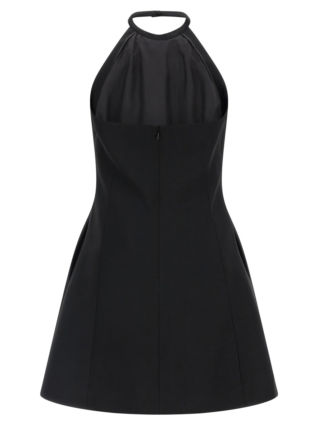 Valentino Garavani Black Virgin Wool Short Dress
