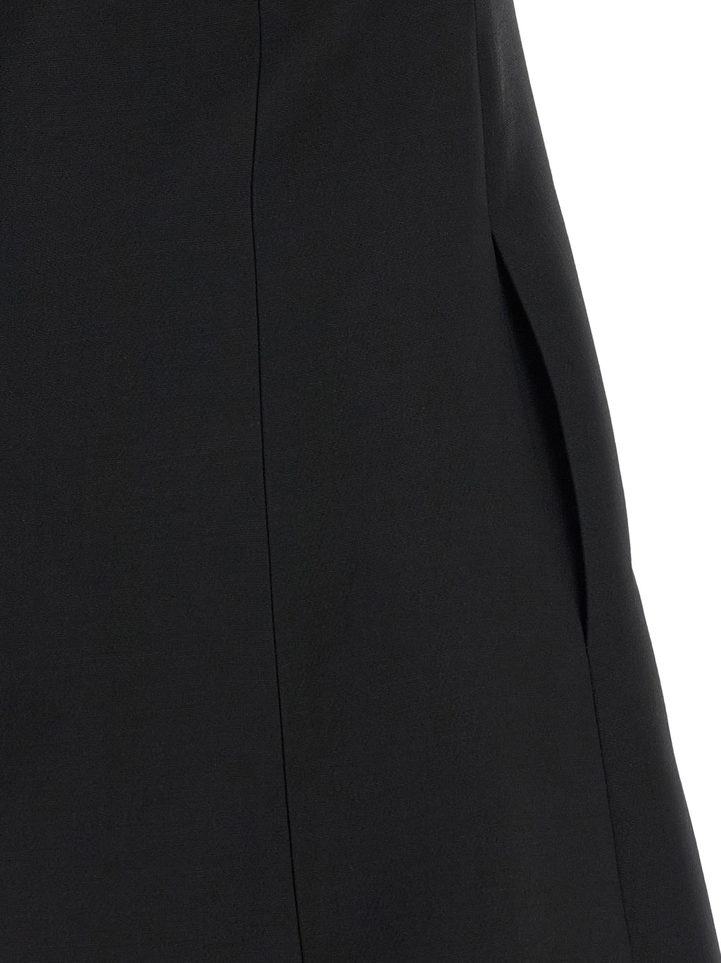 Valentino Garavani Black Virgin Wool Short Dress