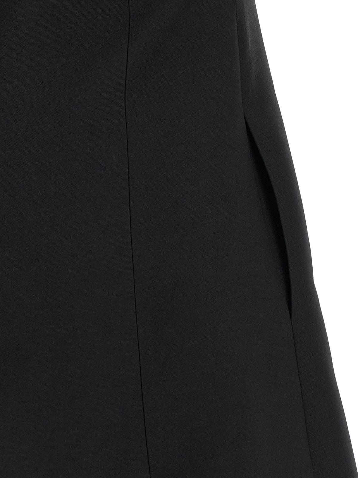 Valentino Garavani Black Virgin Wool Short Dress