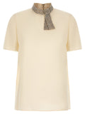 Valentino Garavani White Silk Tank Tops