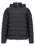 Moncler Black Polyester Full-Length Jacket