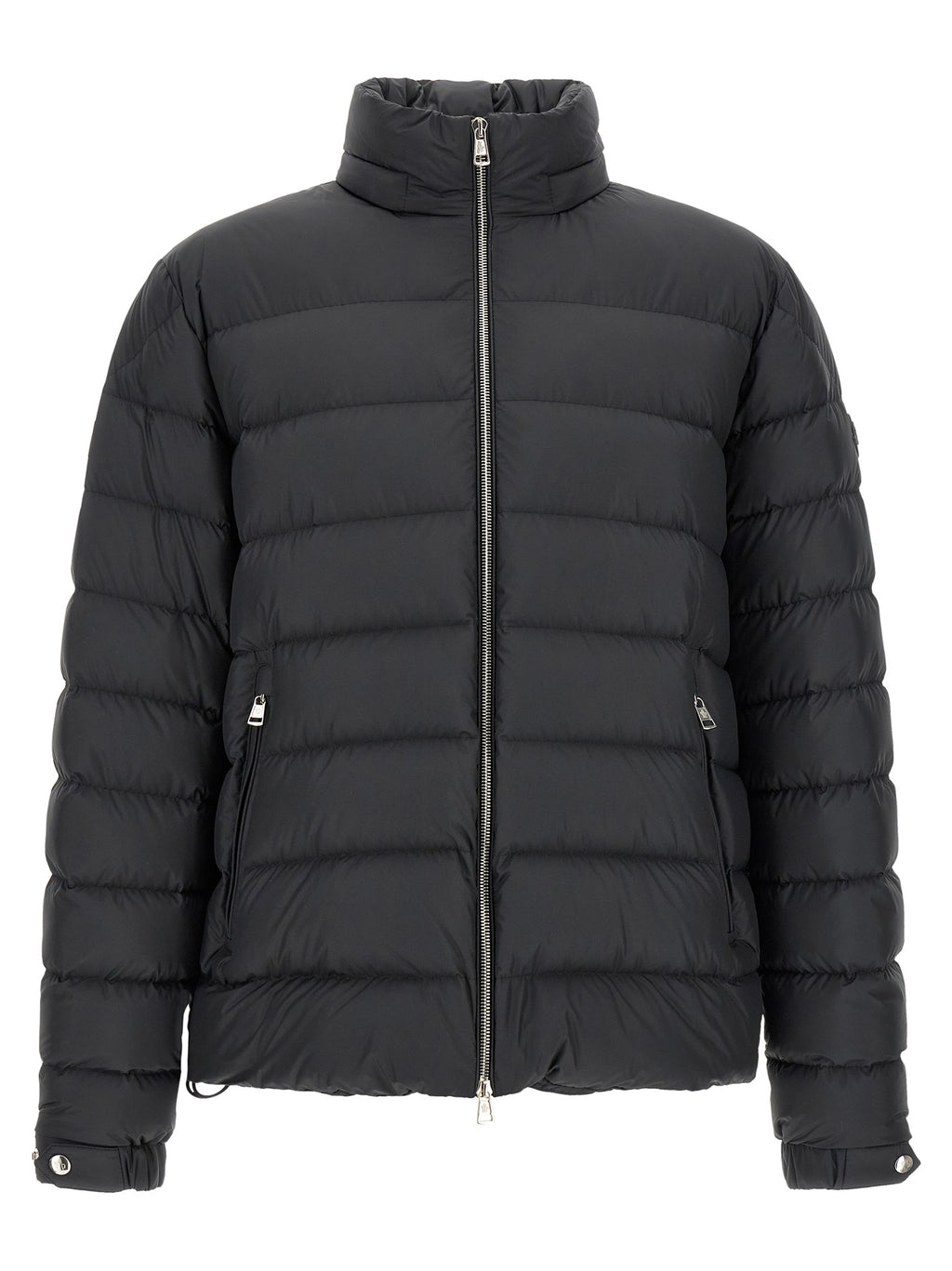 Moncler Black Polyester Full-Length Jacket