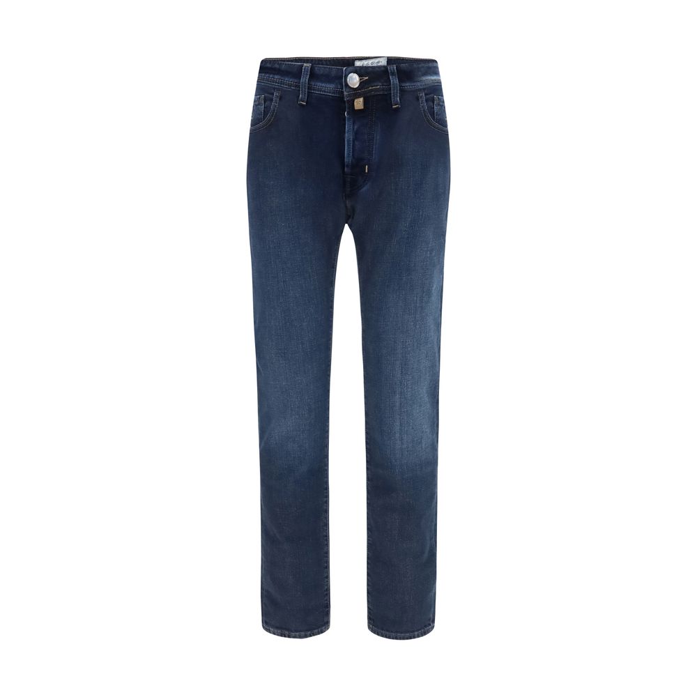 Jacob Cohen Blue Cotton Slim Fit Jeans