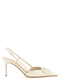 Valentino Garavani White Calfskin High Heel Pumps