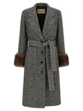 Valentino Garavani Bicolor Virgin Wool Coat