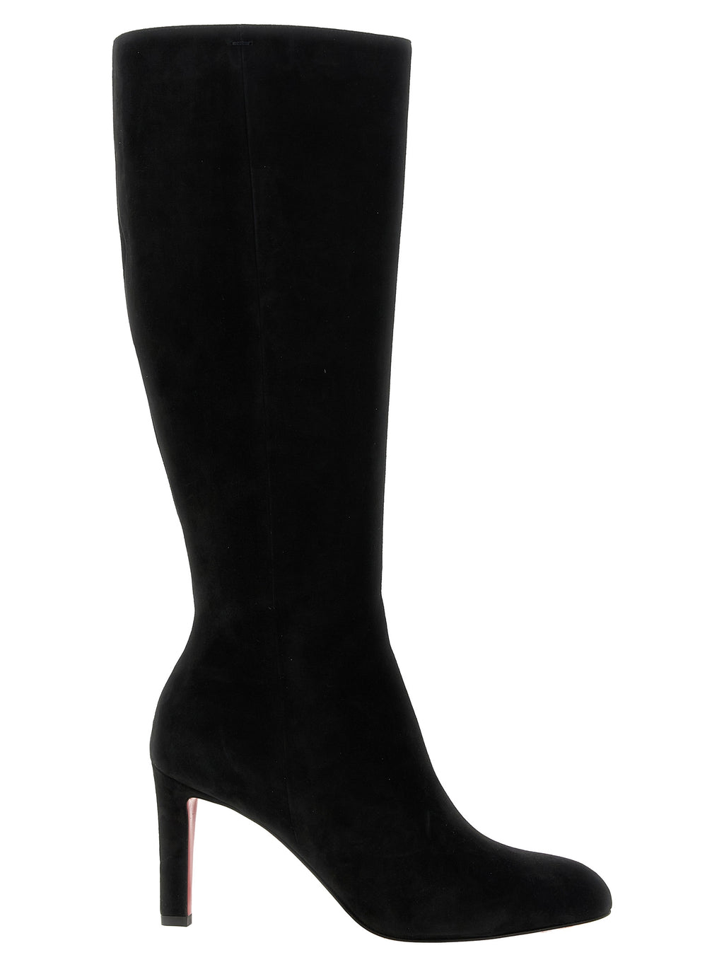 Christian Louboutin Black Calfskin Over The Knee