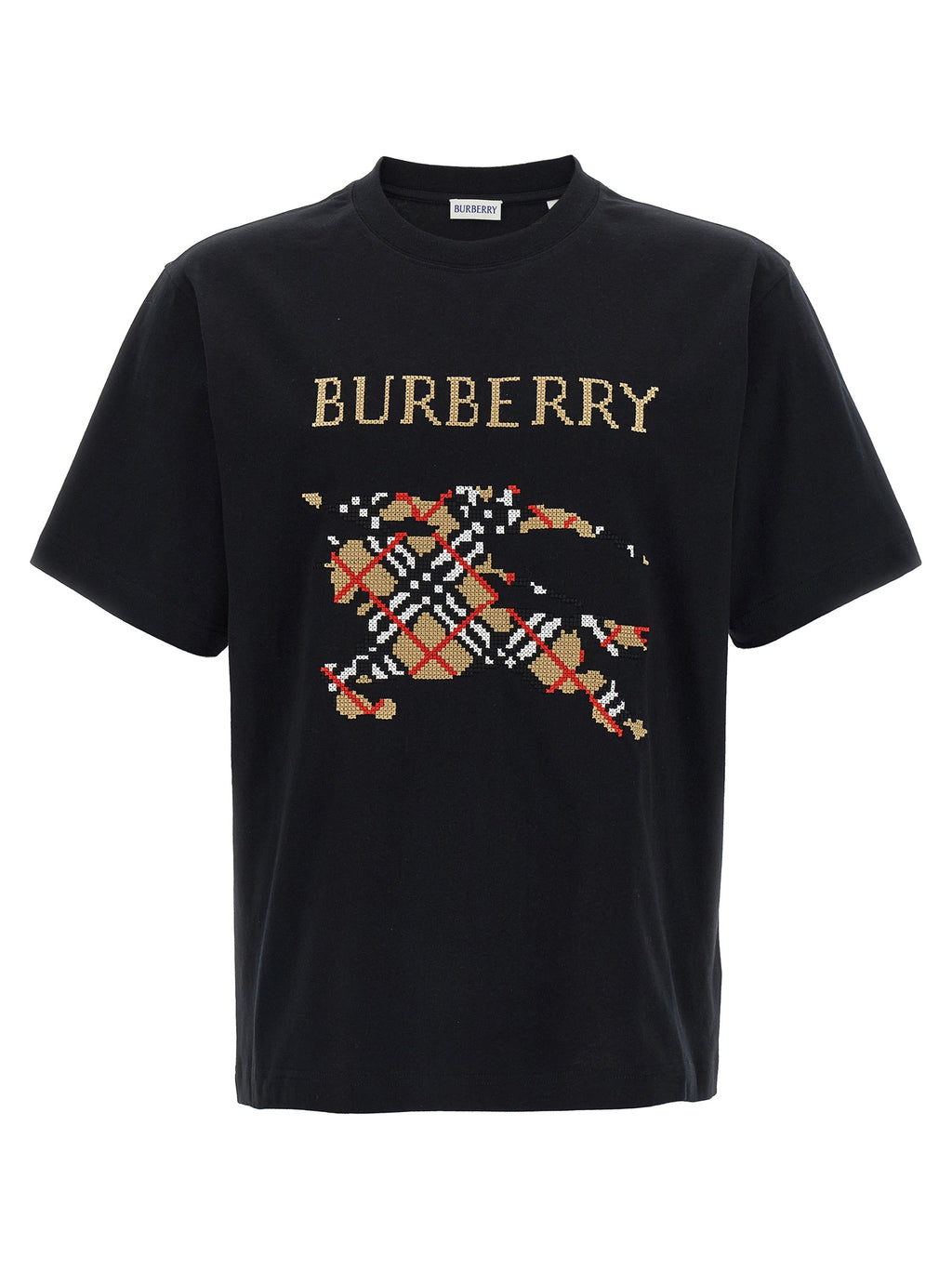 Burberry Black Cotton T-Shirt