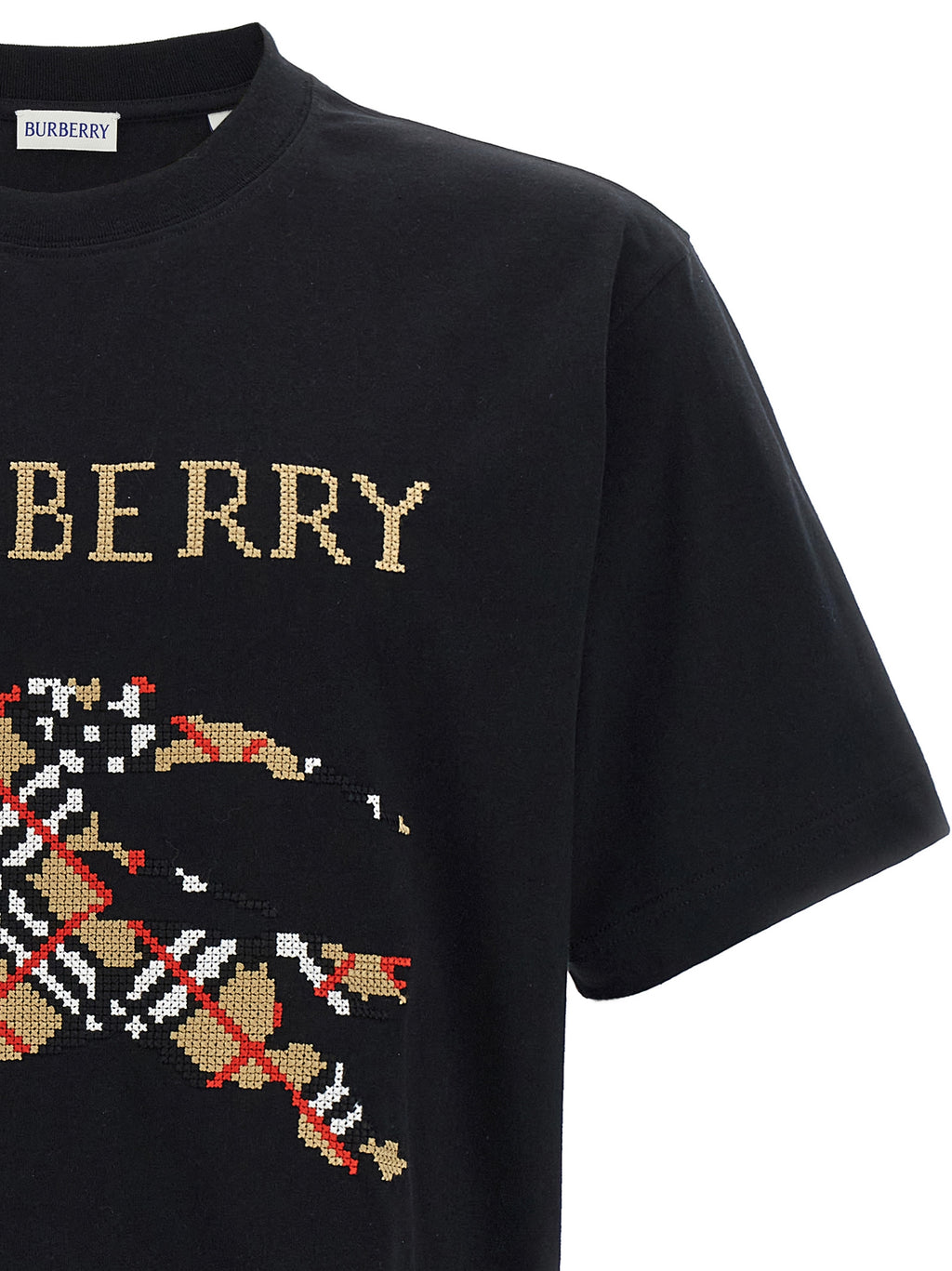 Burberry Black Cotton T-Shirt