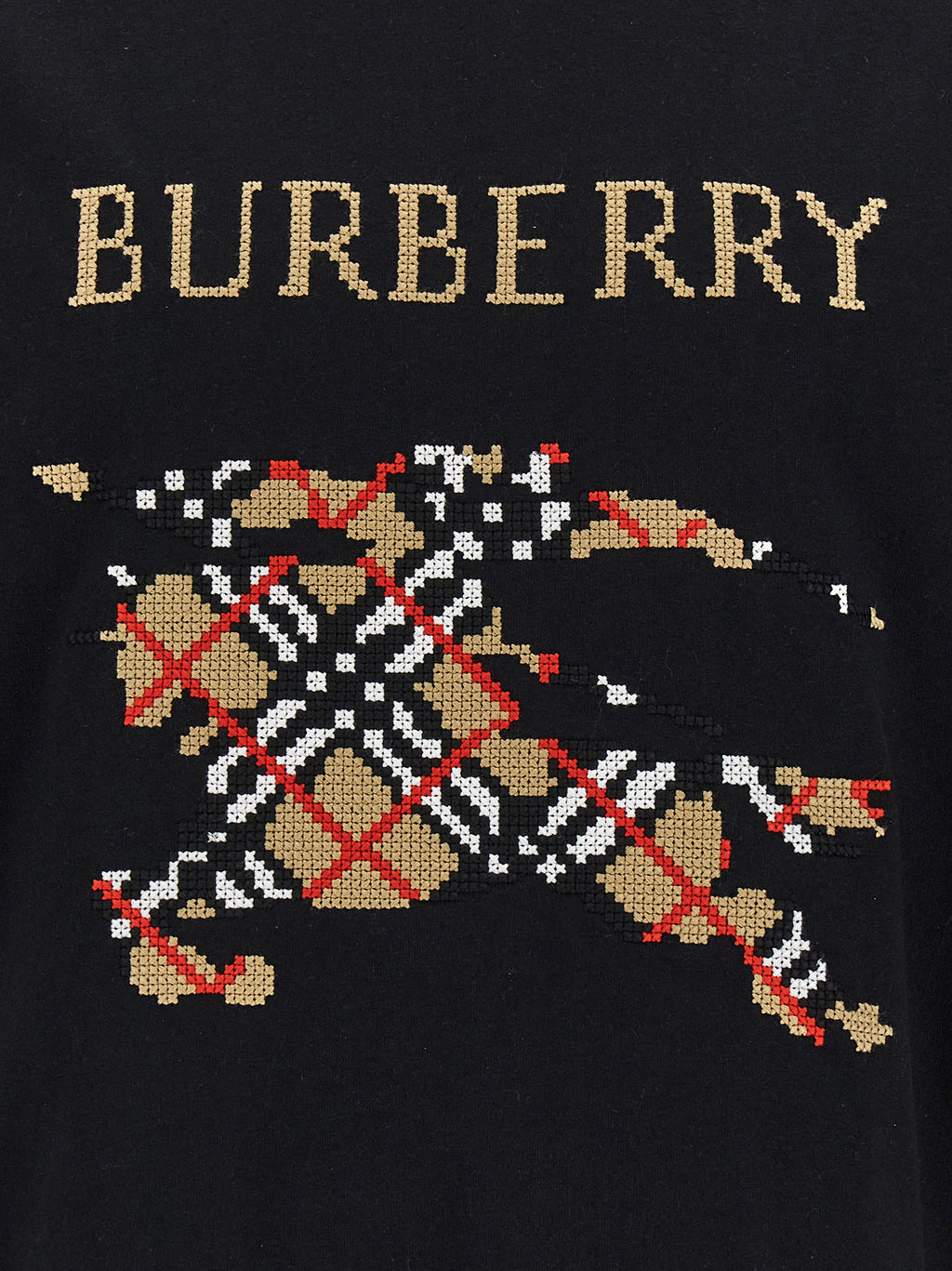 Burberry Black Cotton T-Shirt