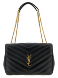 Saint Laurent Black Lamb Leather Shoulder Bag