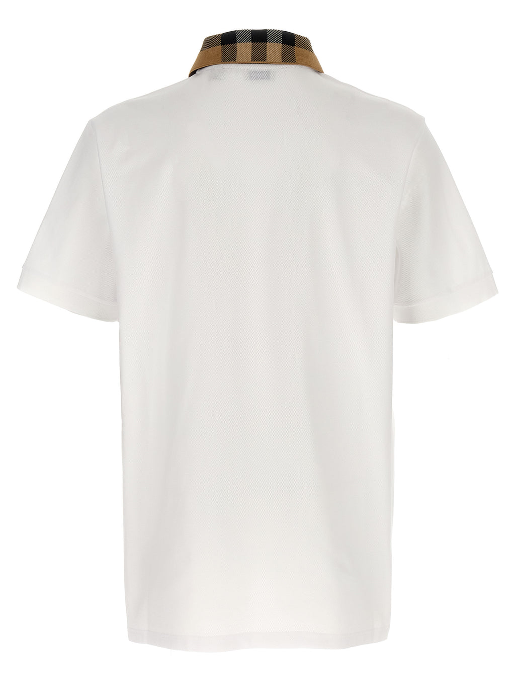 Burberry White Cotton Polo Shirt