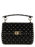 Valentino Garavani Black Lamb Leather Shoulder Bag