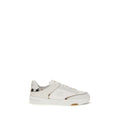 Burberry White Calf Leather Bos Taurus Low Top Sneakers