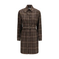 Burberry Brown Cotton Casual Dress