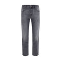 Jacob Cohen Gray Cotton Straight-Leg Jeans